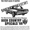 1968 High Country Special Flyer from Continental Divide Raceway, the night before the HCS went on sale to the public